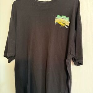 Black Graphic Men's T-Shirt Master Angler